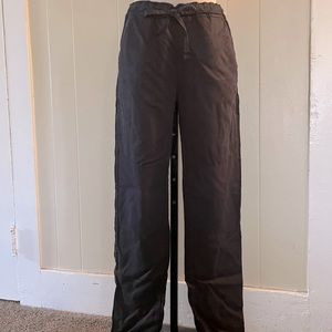 AG Adriano Goldschmied Small Navy Paper Bag Waist Jogger Pants